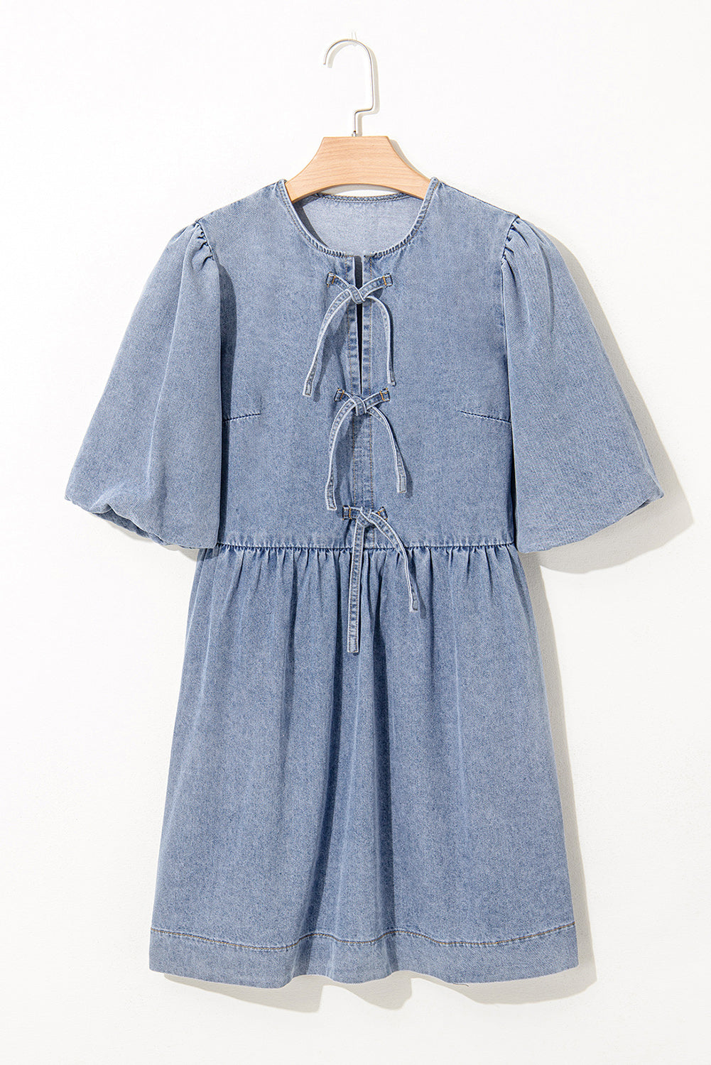 The Layla James Denim Bow Dress