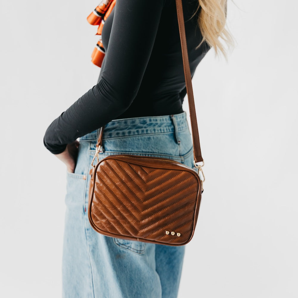 The Coco Quilted Camera Crossbody Bag