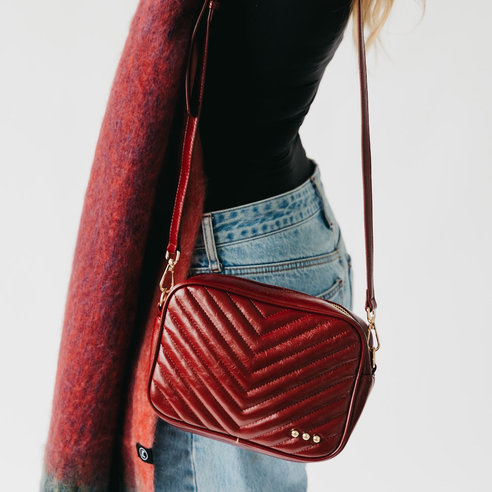 The Coco Quilted Camera Crossbody Bag