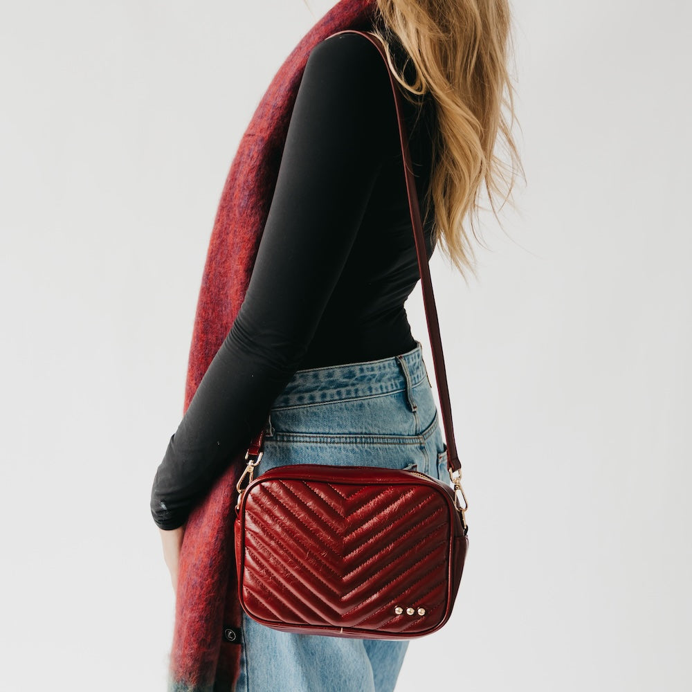 The Coco Quilted Camera Crossbody Bag