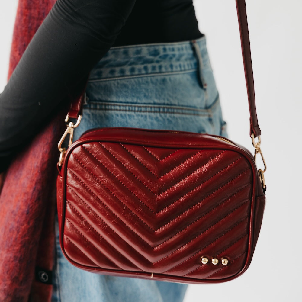 The Coco Quilted Camera Crossbody Bag