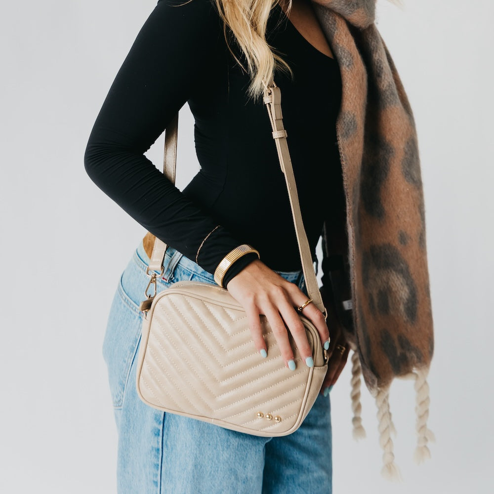The Coco Quilted Camera Crossbody Bag