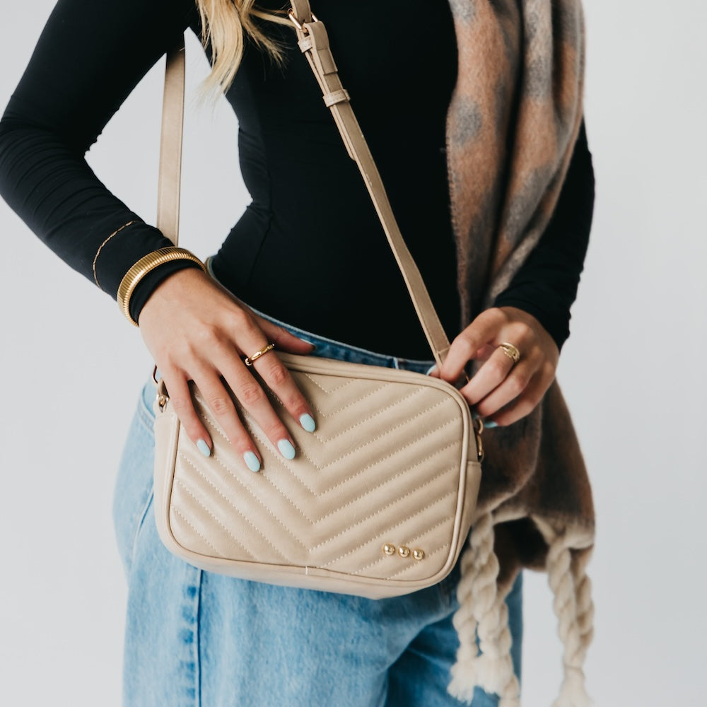 The Coco Quilted Camera Crossbody Bag
