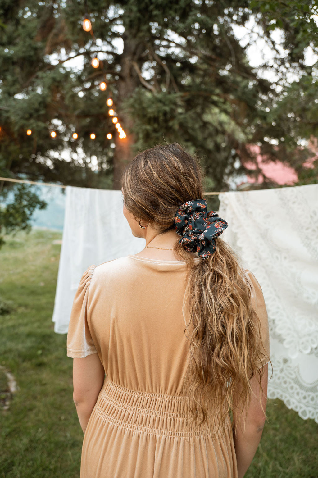 The Copper Garden Hair Scrunchie