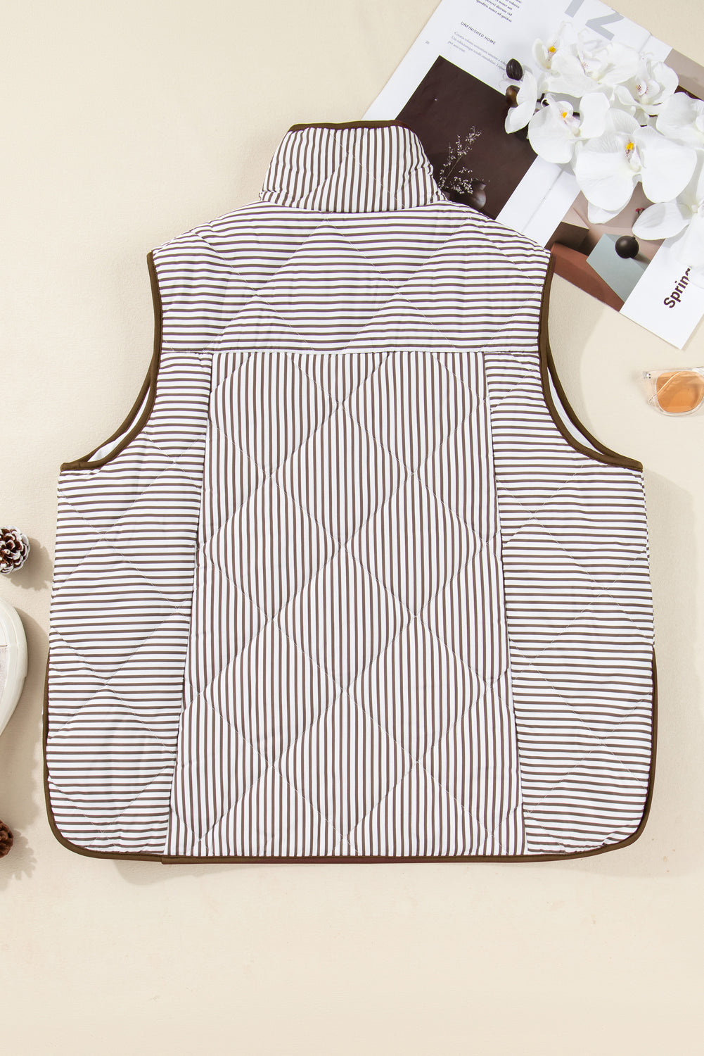 The Shiloh Stripe Quilted Vest