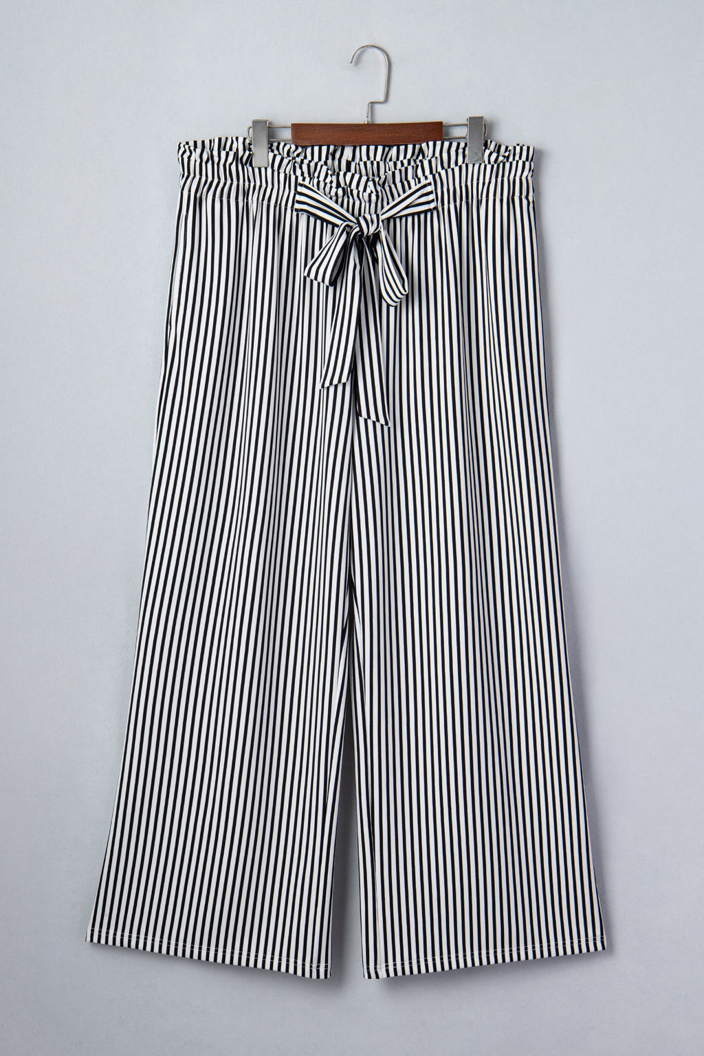 The Lilah Stripe Tie Waist Straight Pants