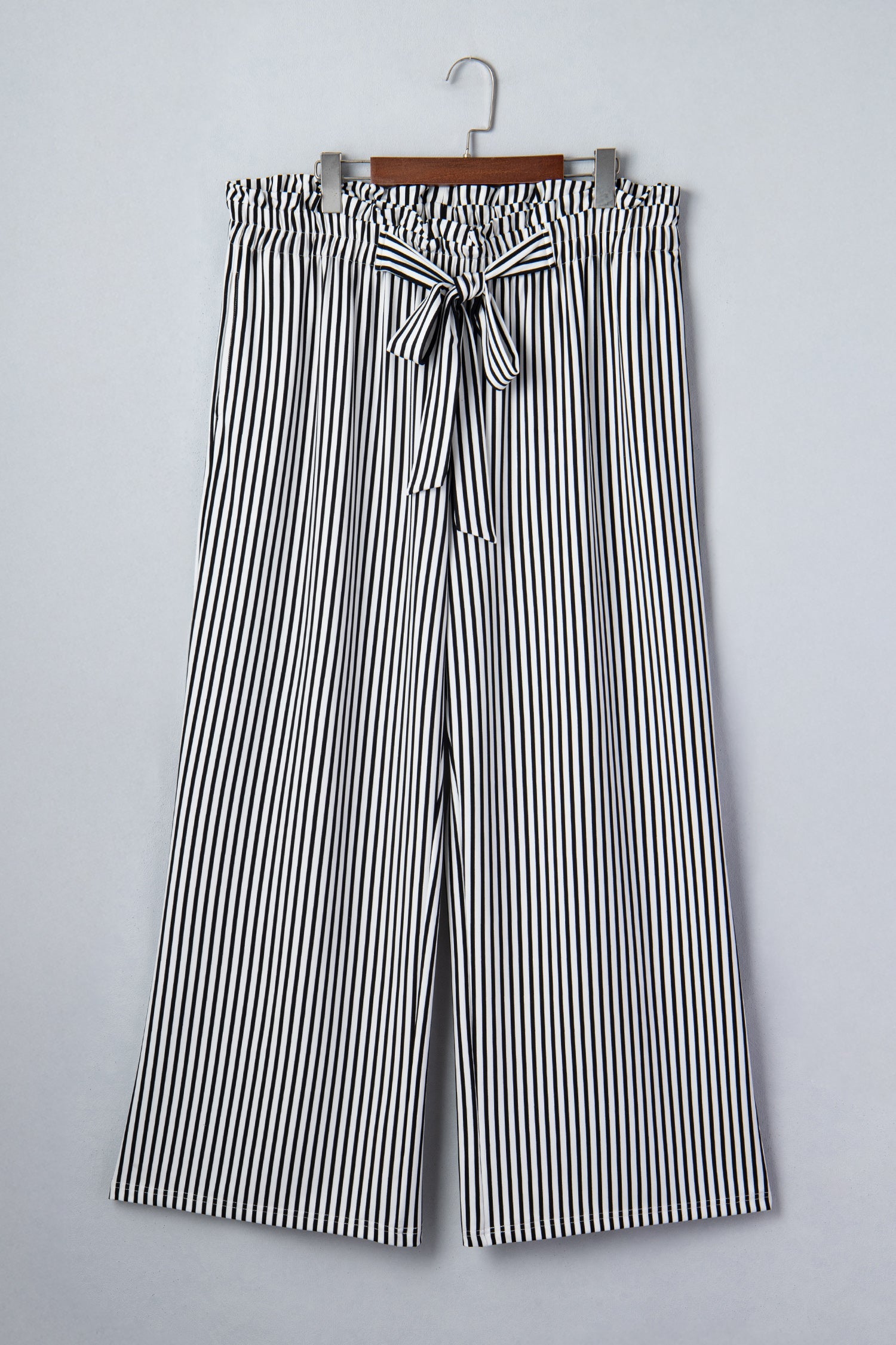 The Lilah Stripe Tie Waist Straight Pants