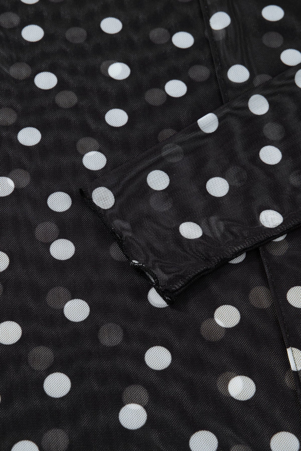 The Piper Polka Dot Mesh Top