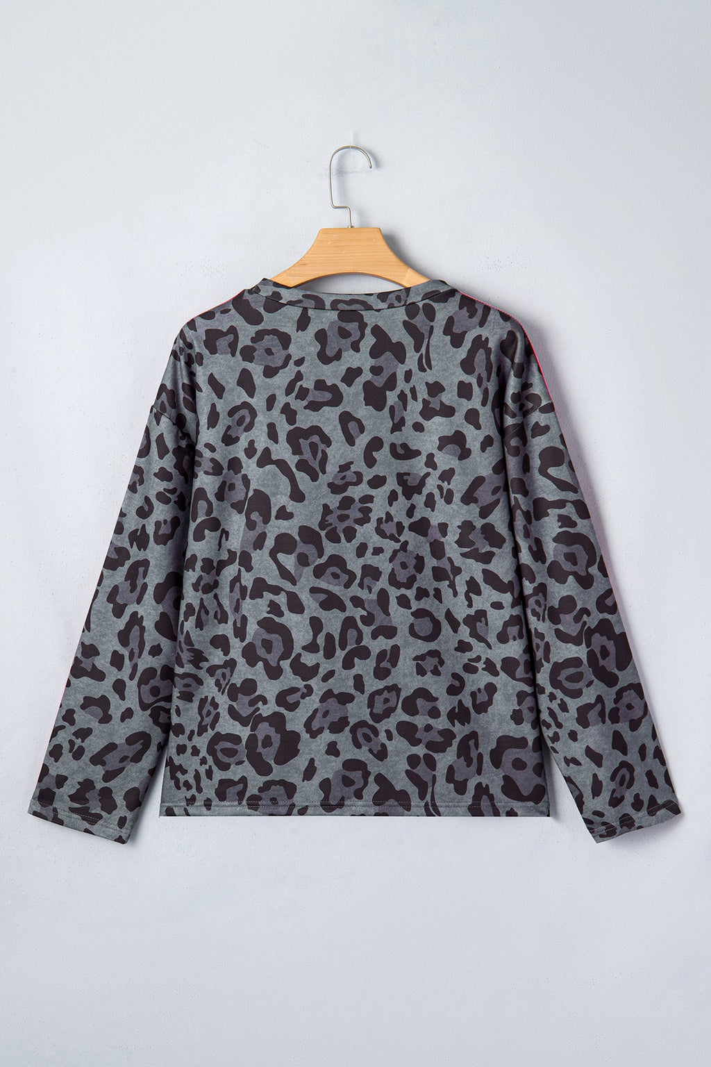 The Clara Leopard Varsity Stripe Top