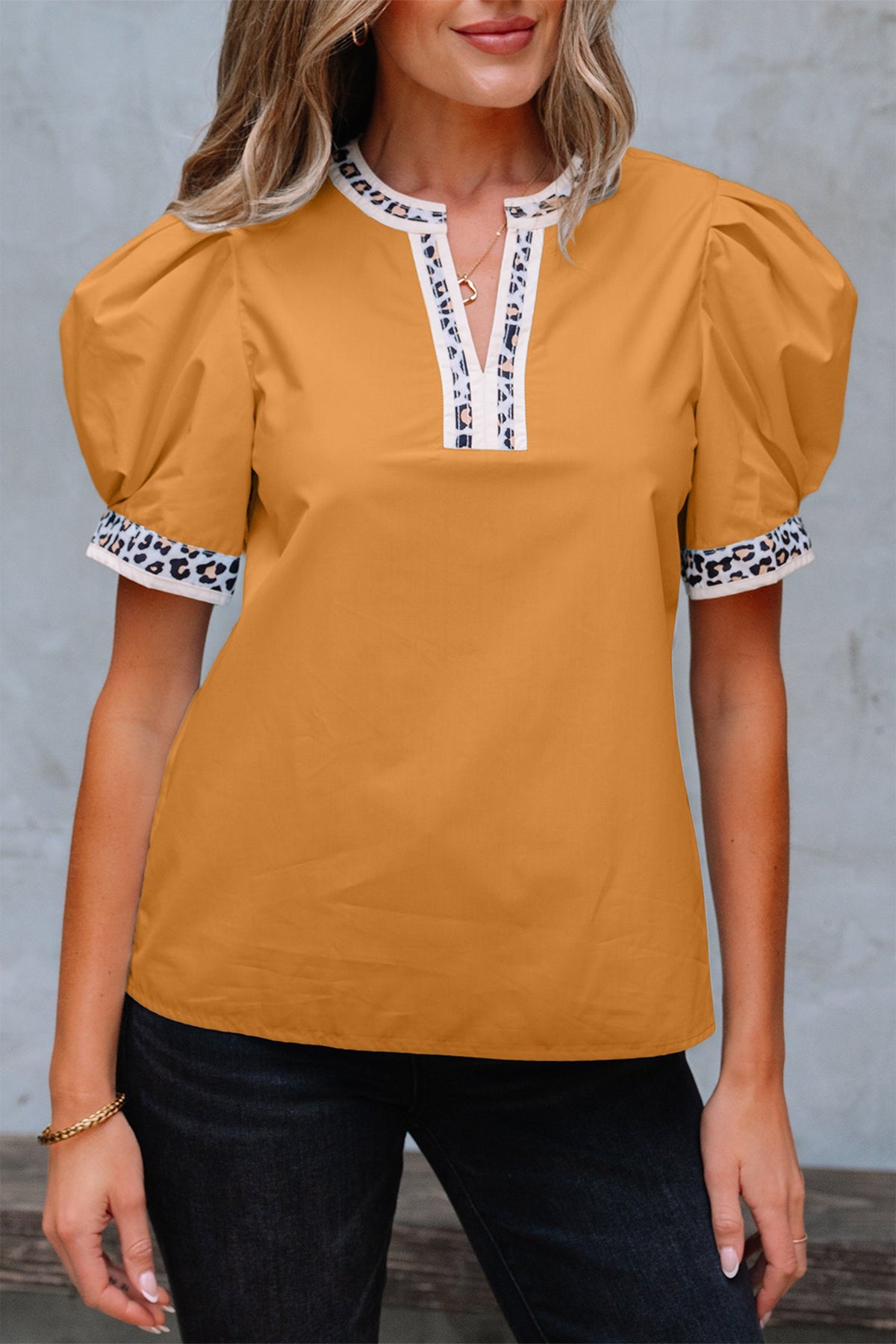 The Wren Leopard Blouse