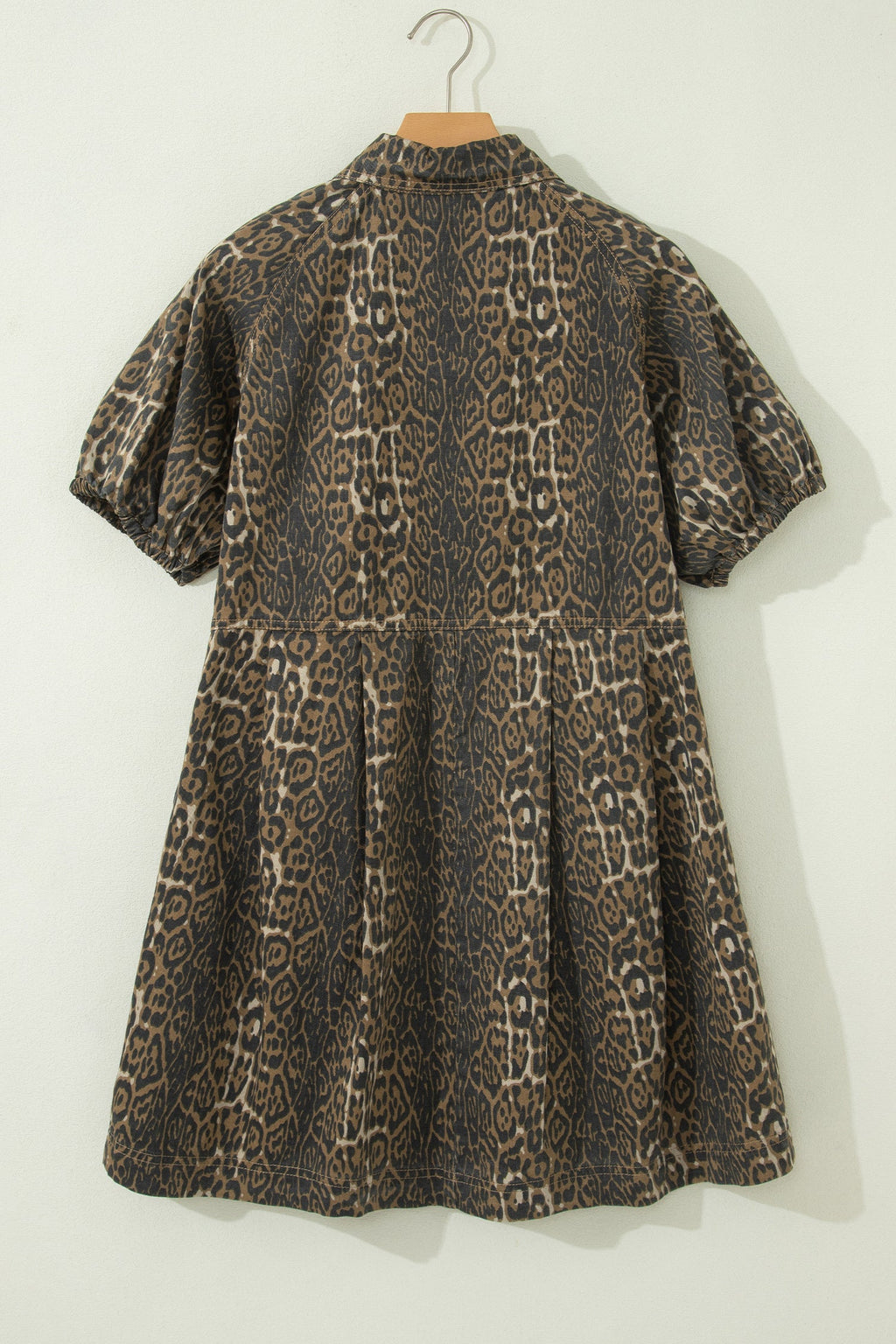 The Berkley Leopard Denim Dress