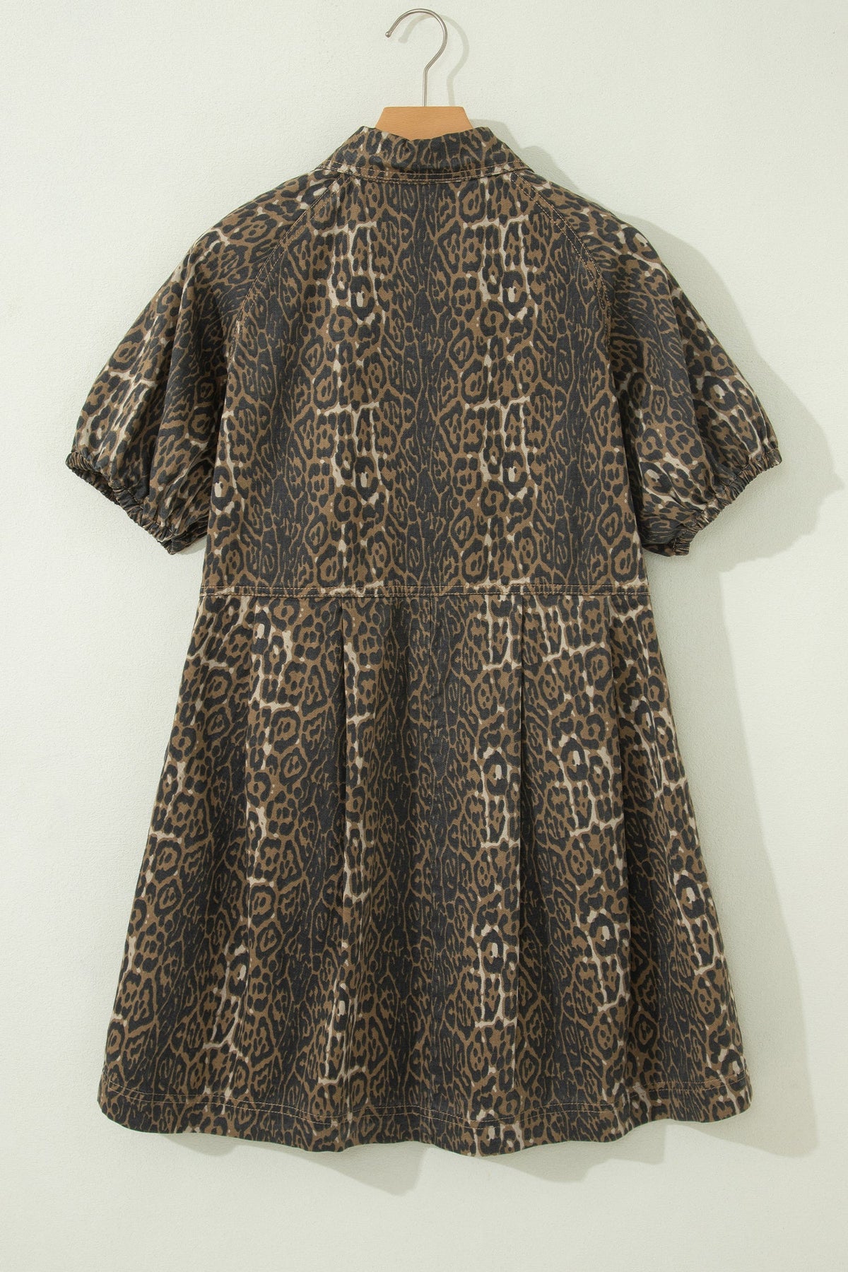 The Berkley Leopard Denim Dress