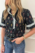 The Gemma Floral Ruffle Shirt