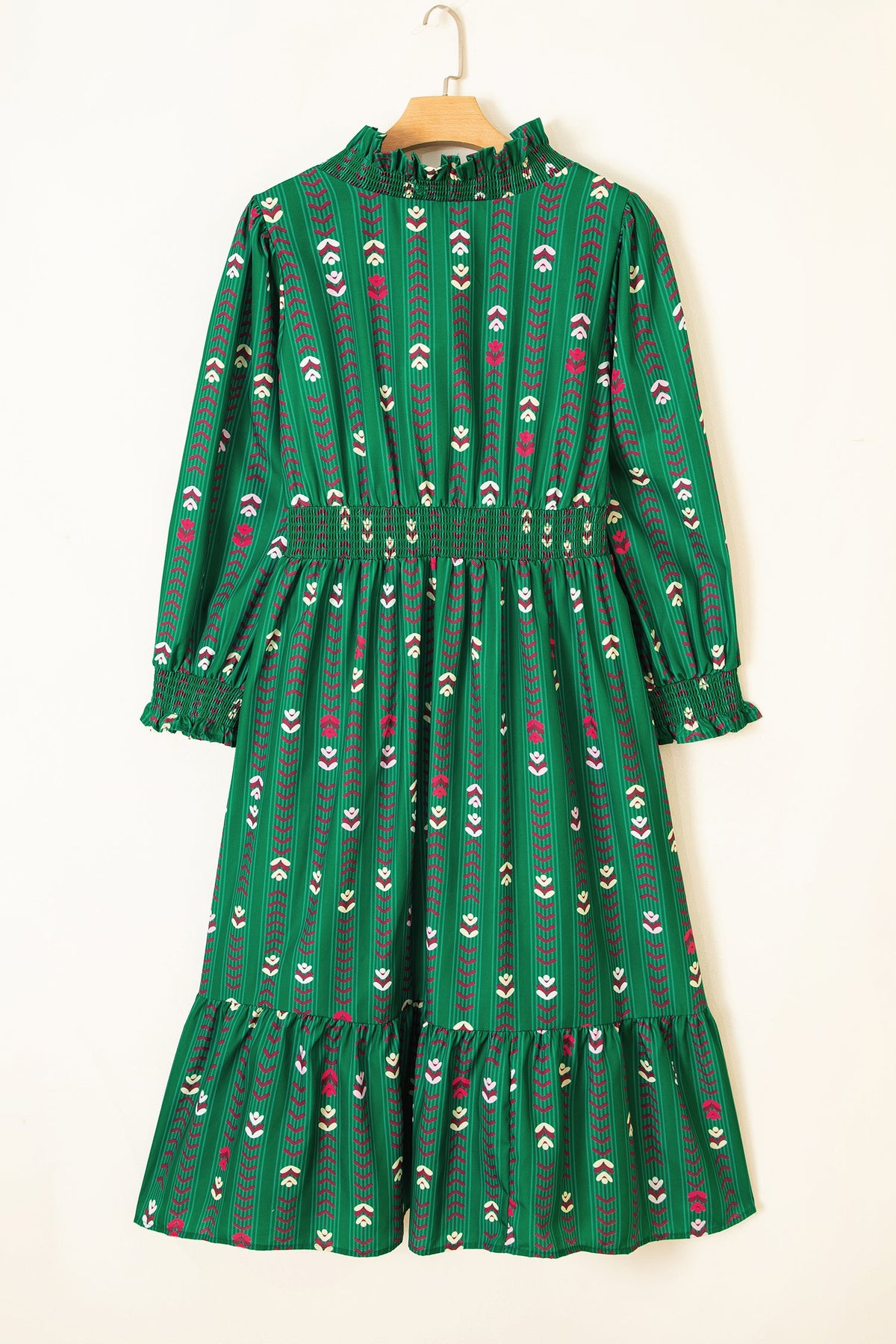 The Dublin Floral Ruffle Midi Dress