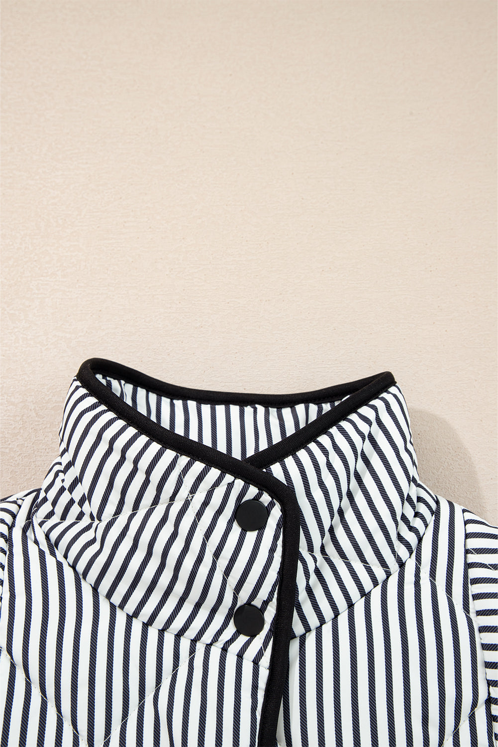 The Lennon Stripe Collared Vest