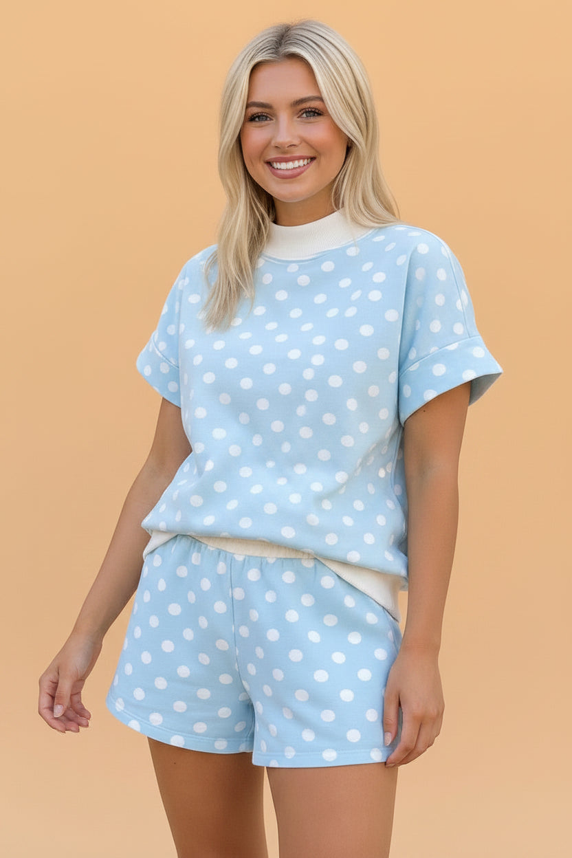 The Monroe Polka Dot Shorts Set