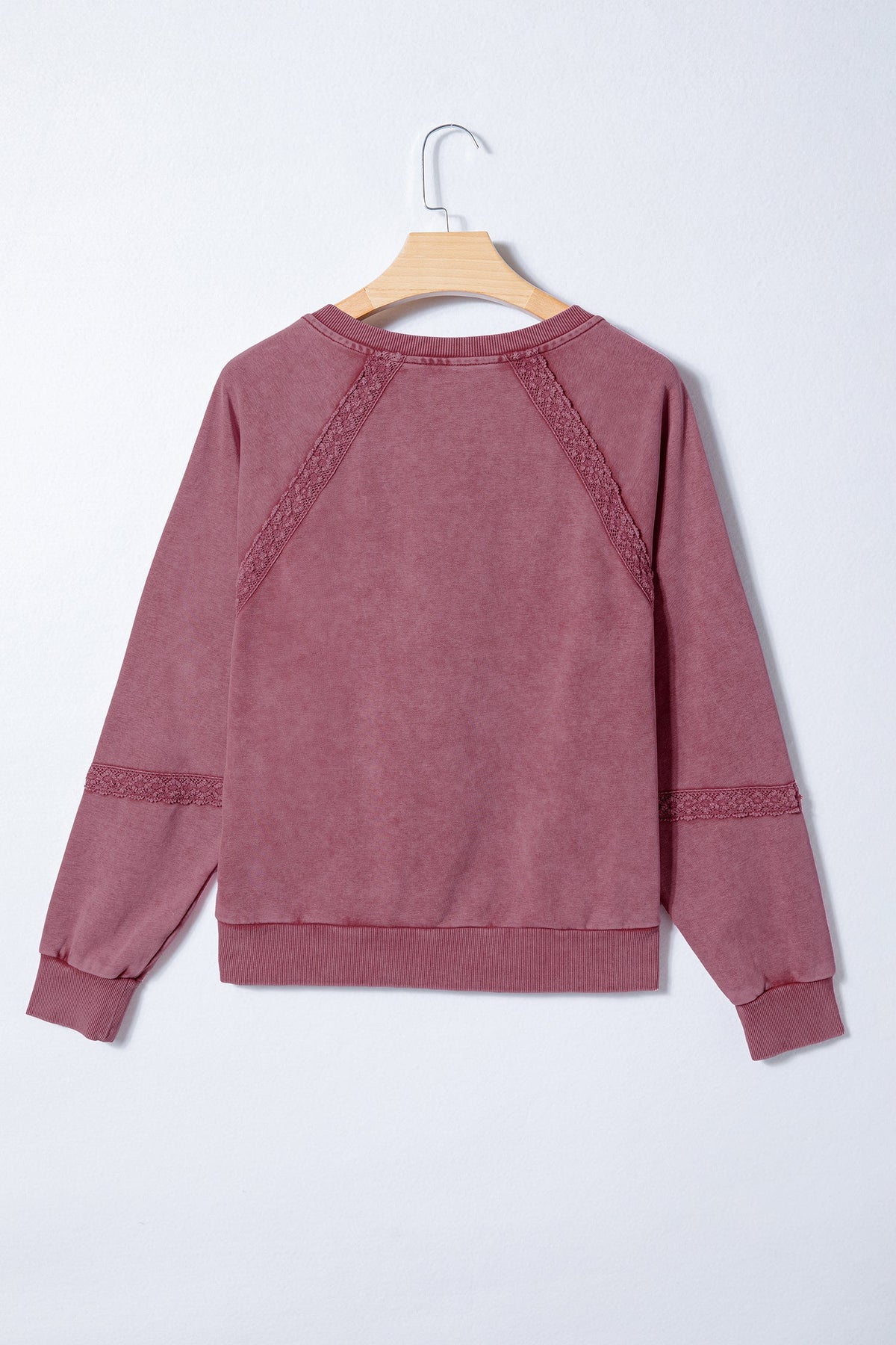 The Gemma Lace Patchwork Mineral Wash Sweatshirt