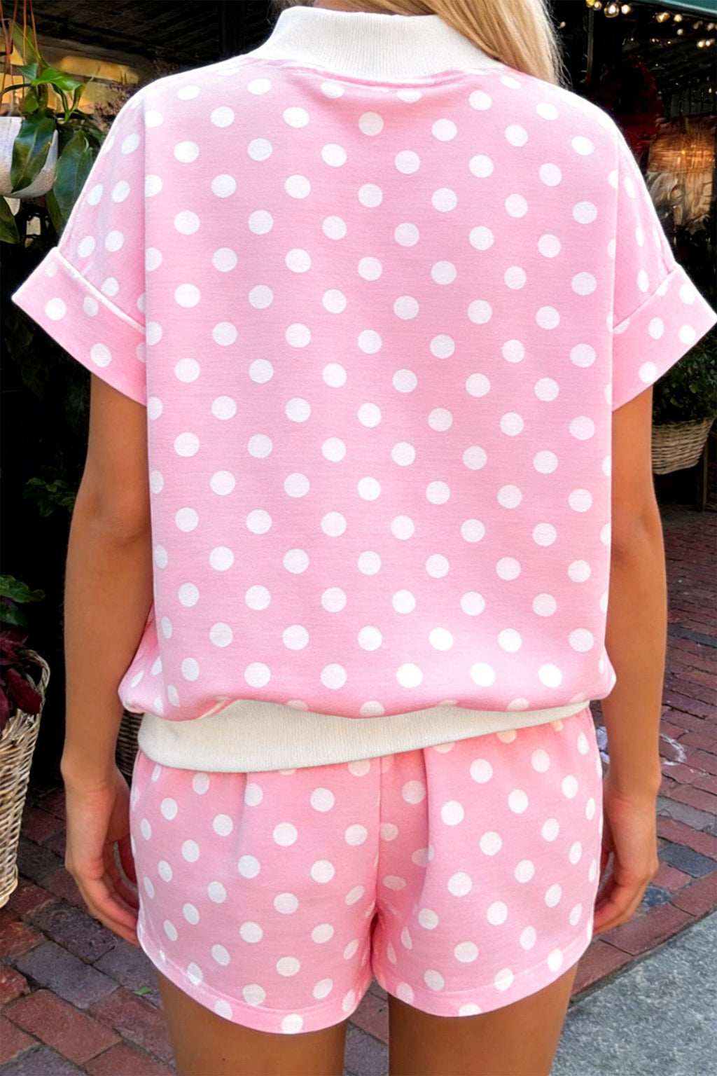 The Monroe Polka Dot Shorts Set