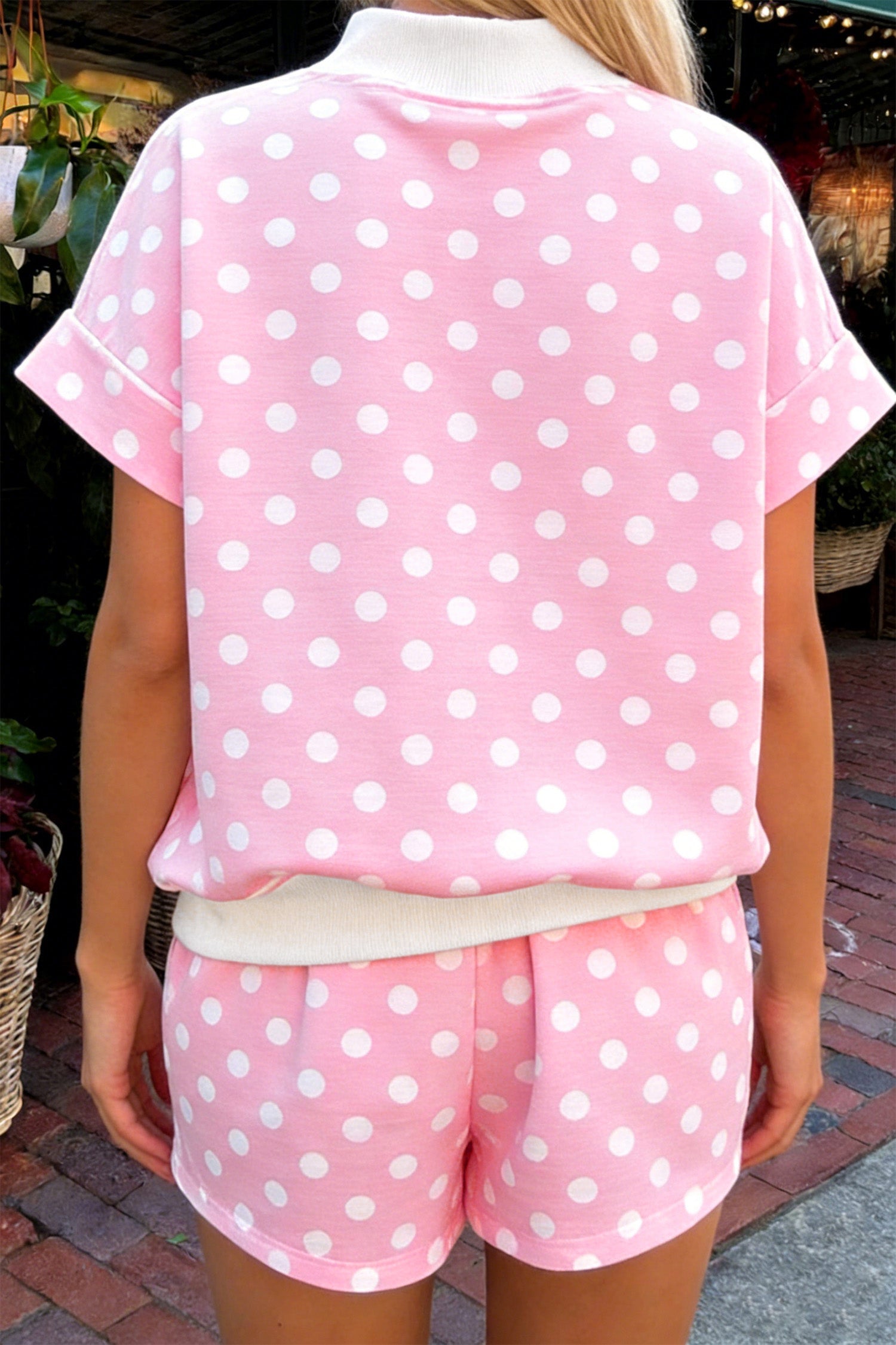 The Monroe Polka Dot Shorts Set