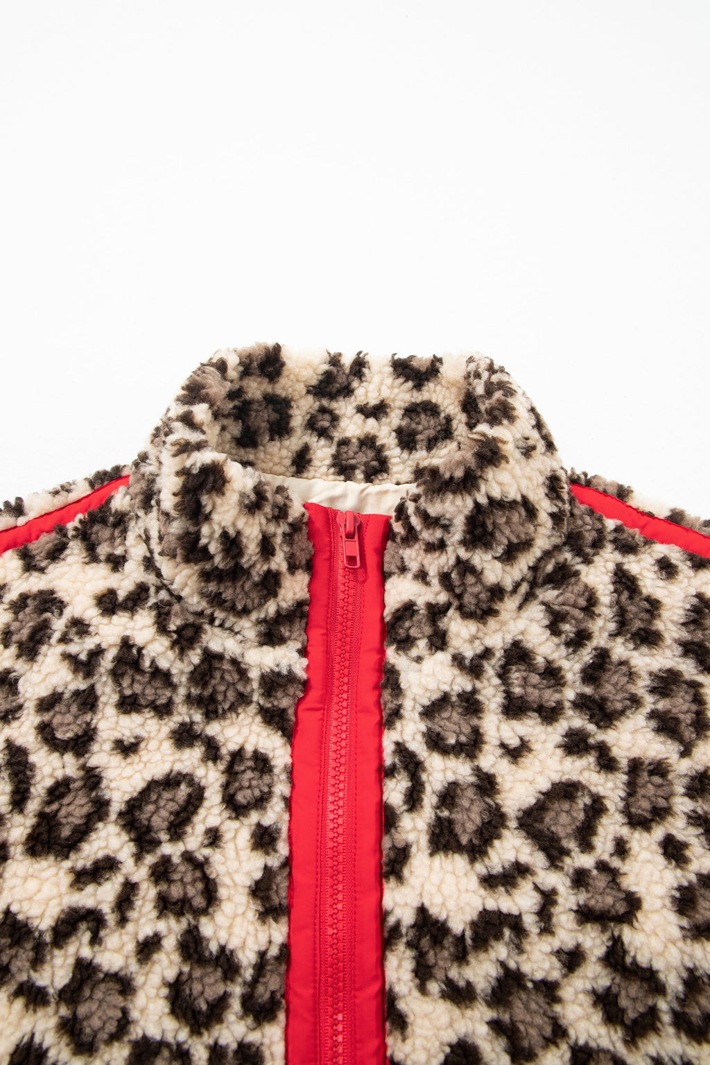The Lily Rose Leopard Fleece Half Zip Sweatshirt