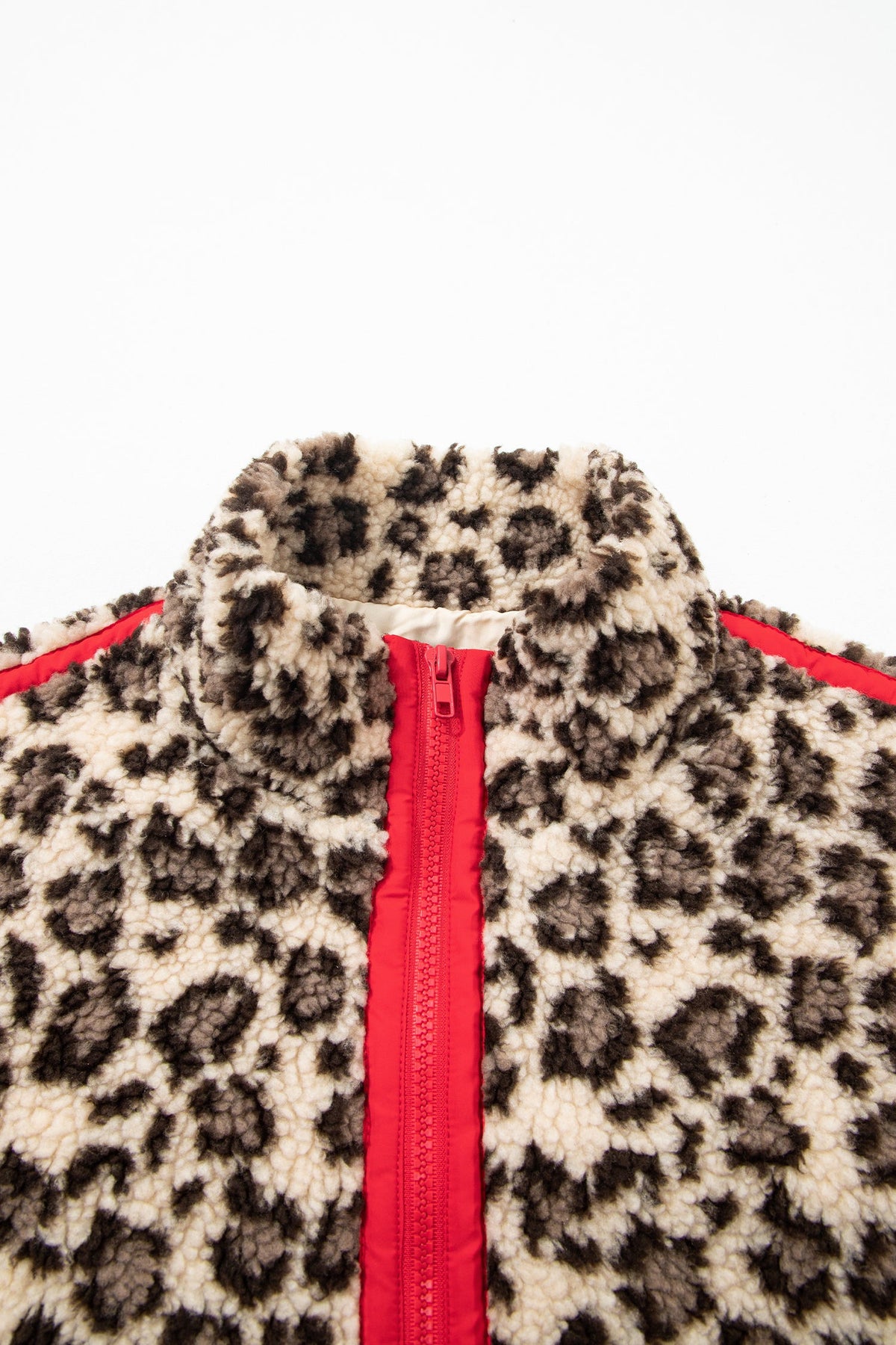 The Lily Rose Leopard Fleece Half Zip Sweatshirt