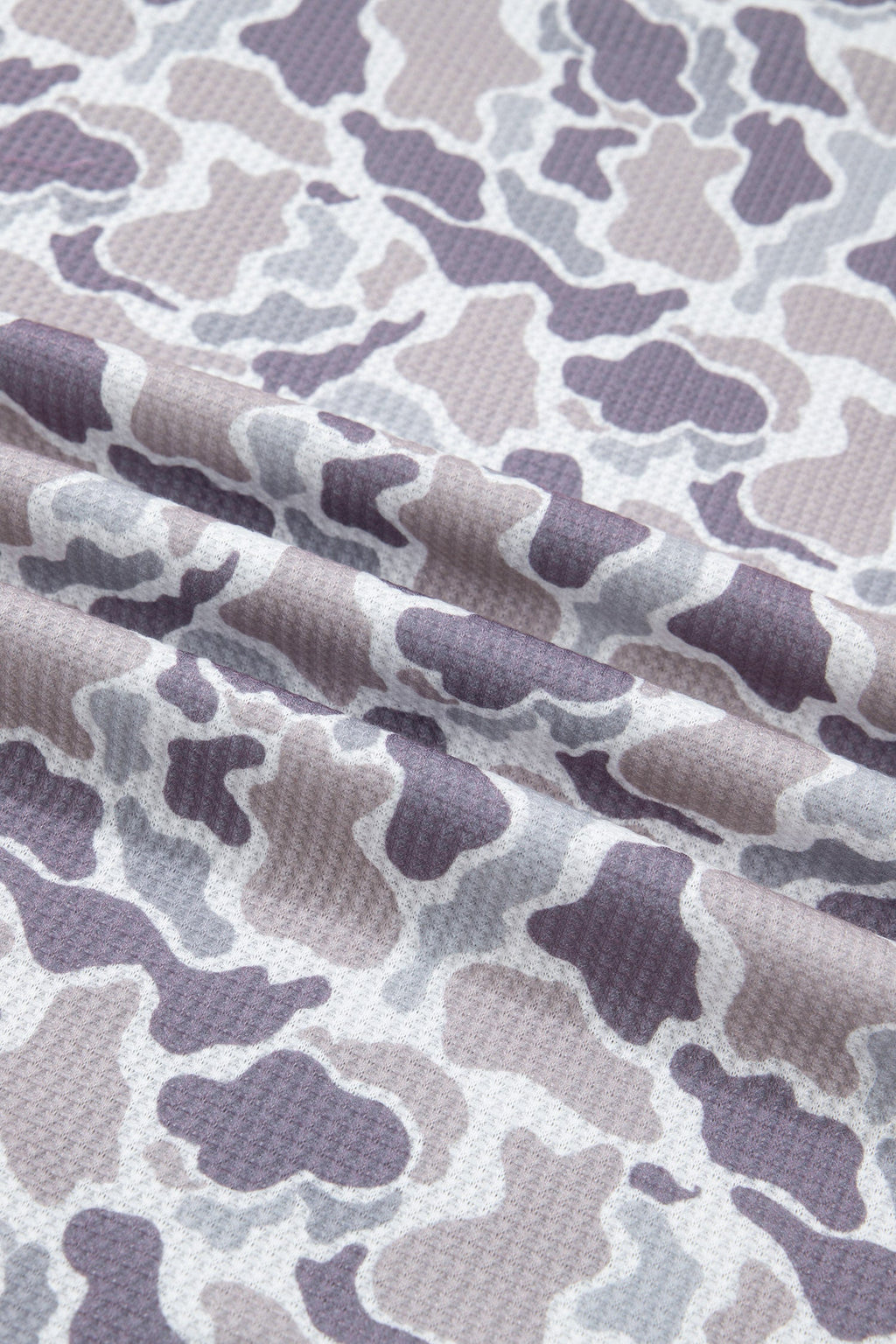 The Maren Camo Waffle Knit Top