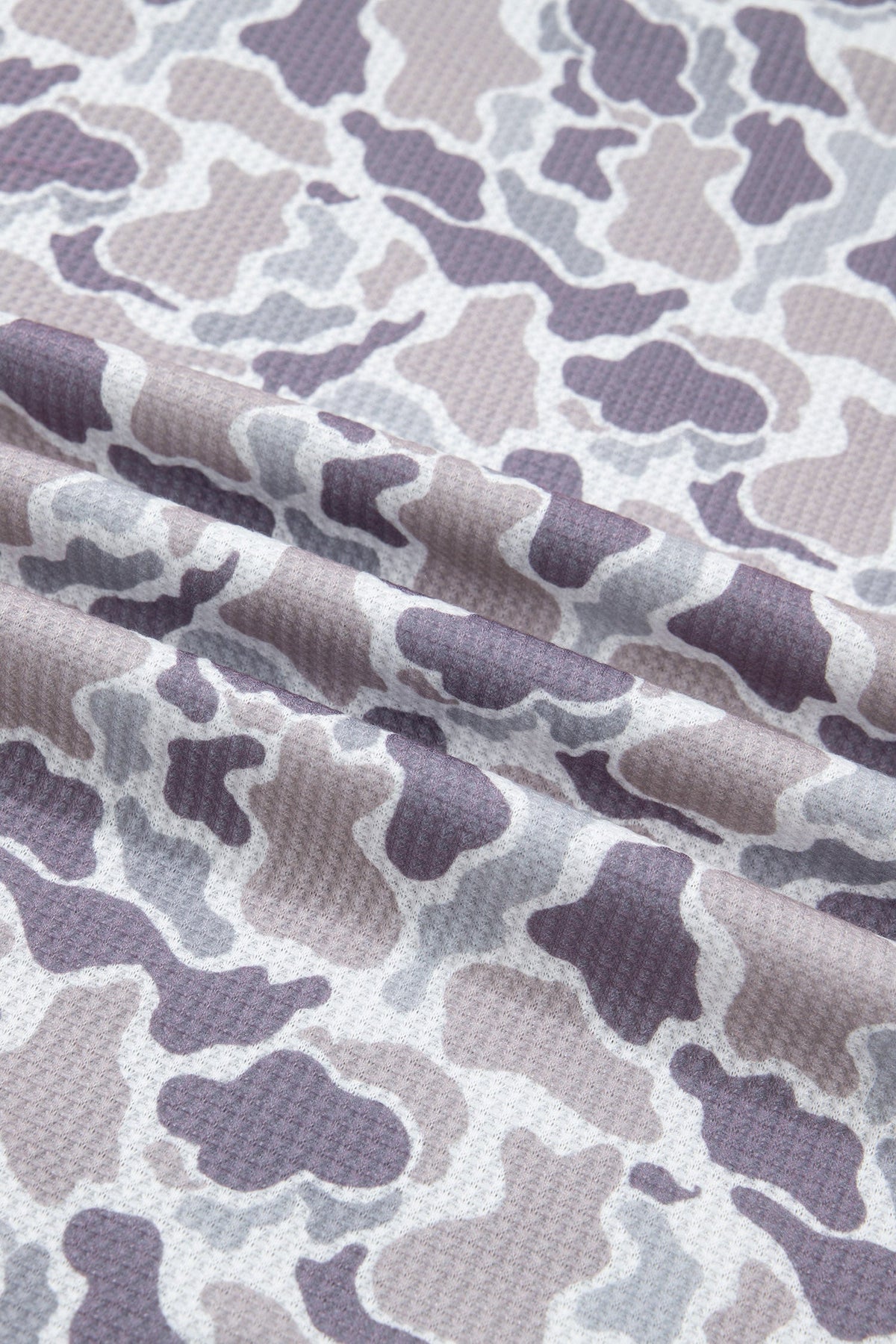 The Maren Camo Waffle Knit Top