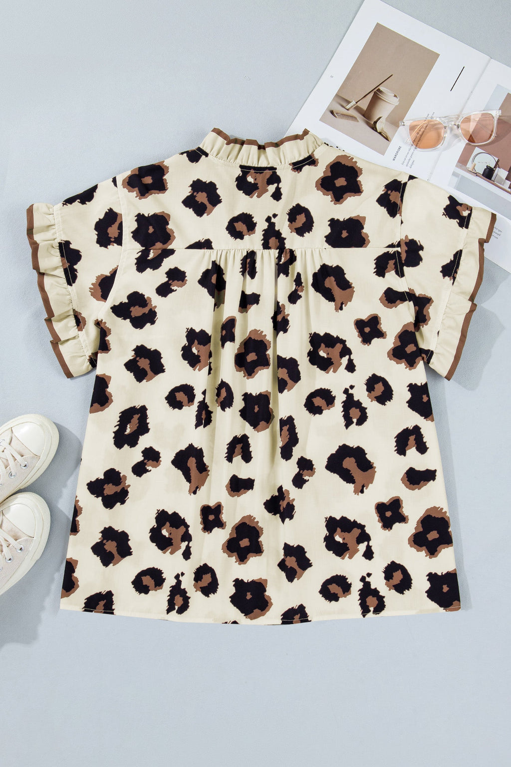 The Leah Leopard Blouse