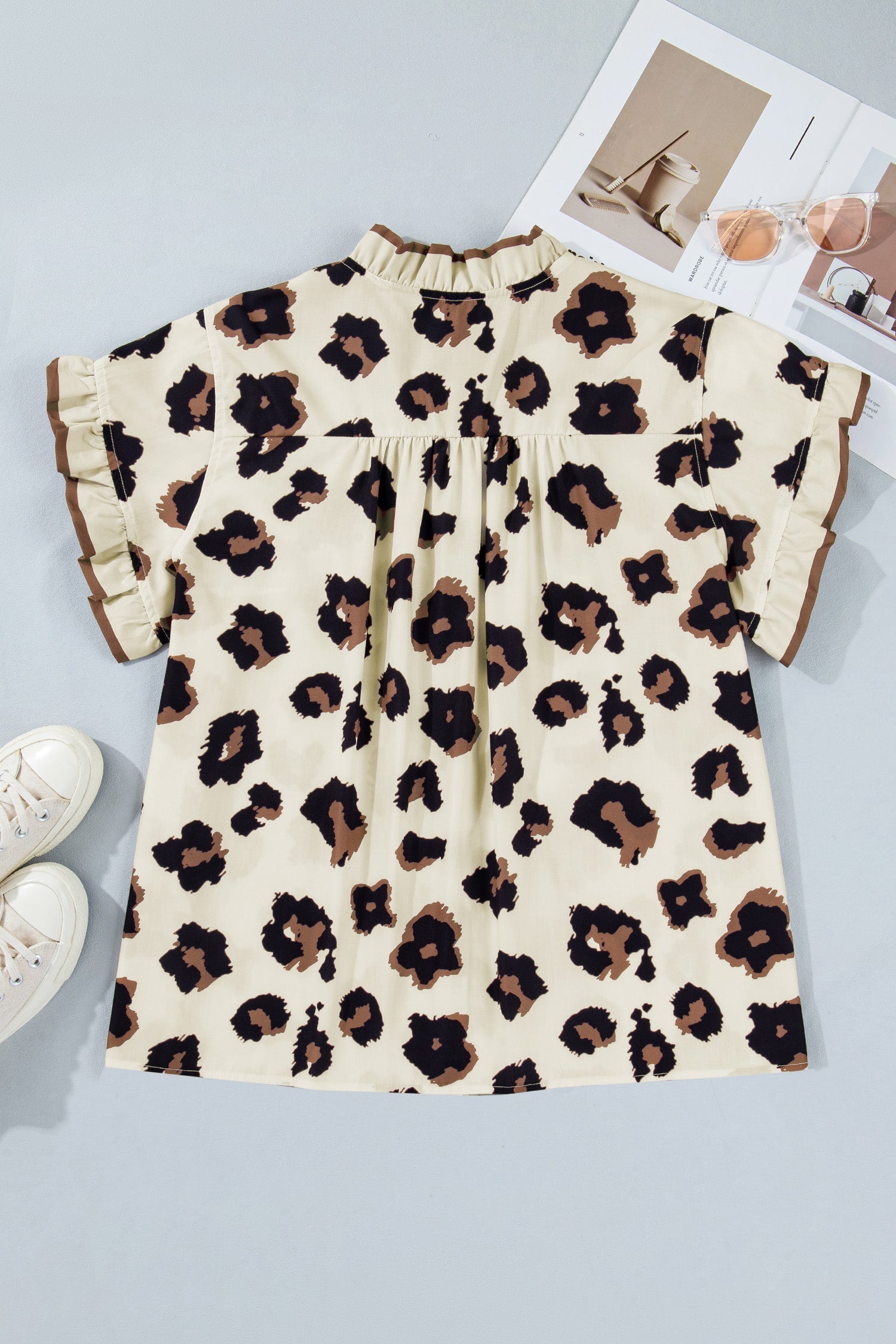 The Leah Leopard Blouse