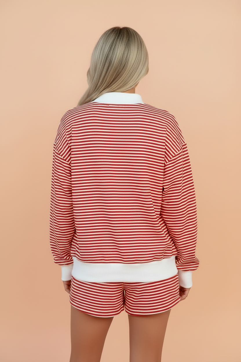 The Piper Striped Lounge Set