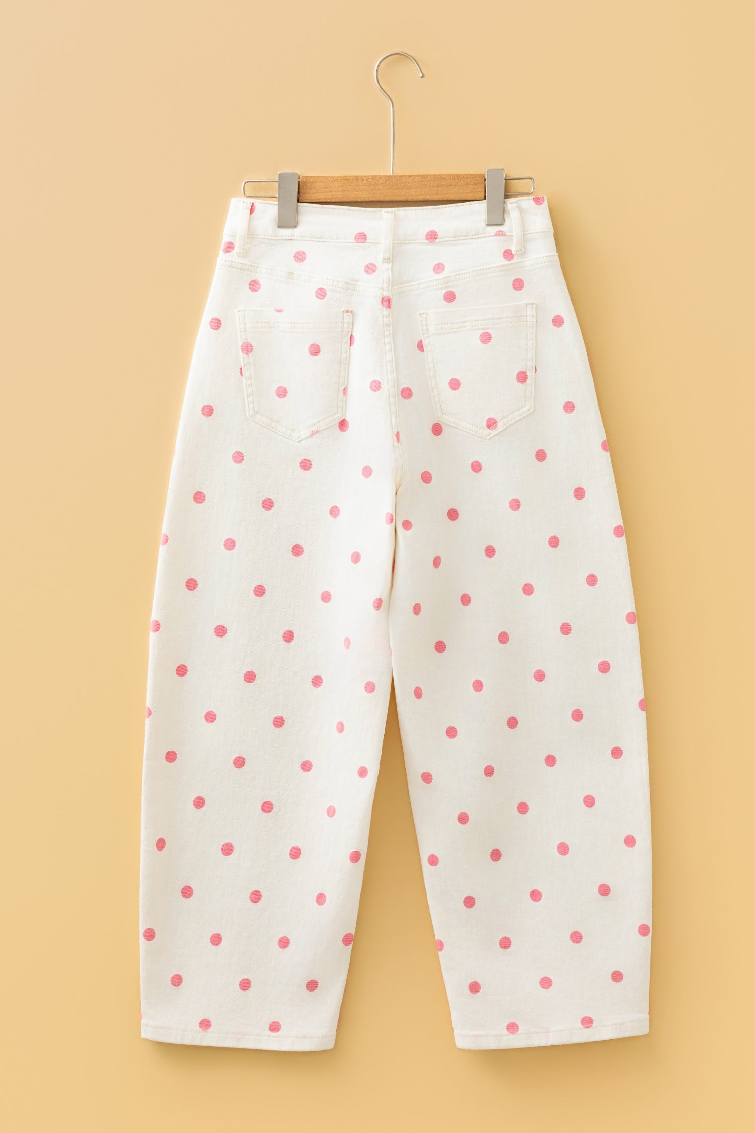 The Paula Polka Dot Ankle Length Jeans