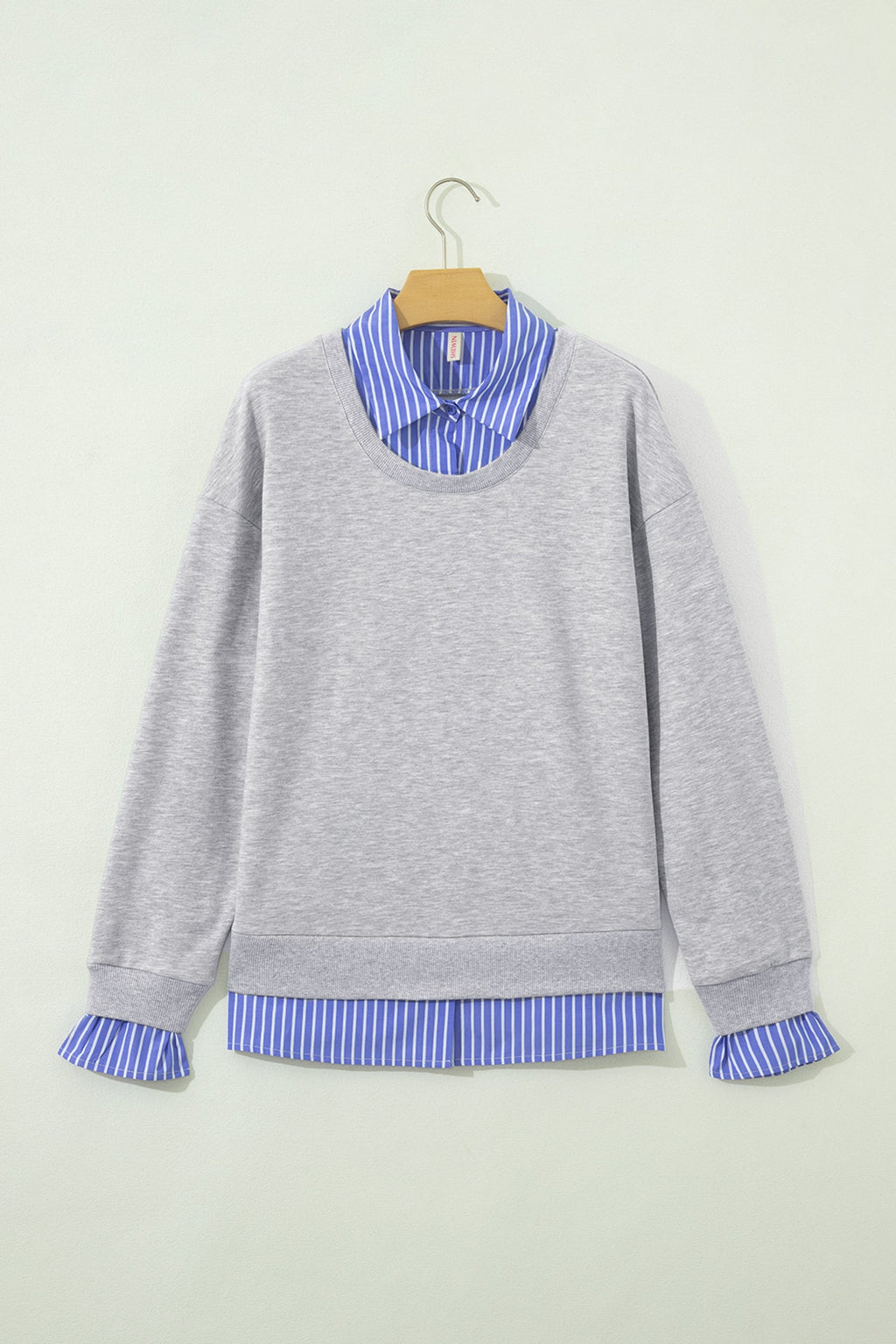 The Berkley Stripe Collared Sweatshirt