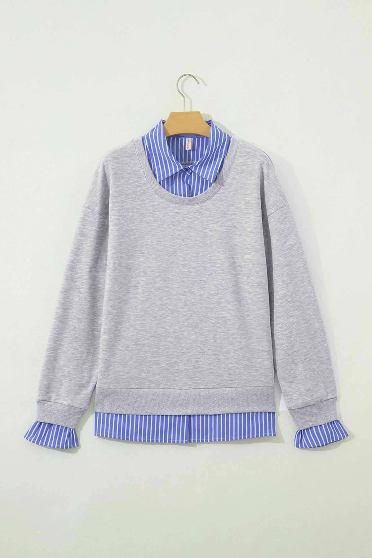 The Berkley Stripe Collared Sweatshirt