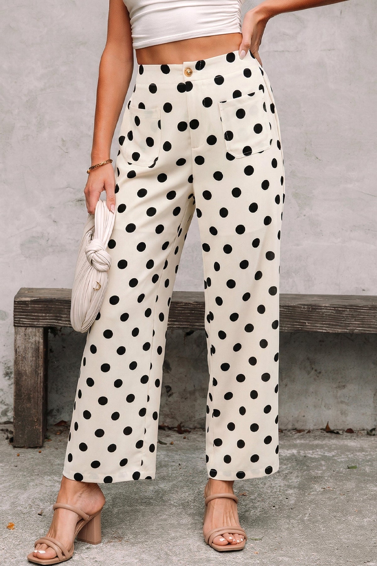 The Maisie Polka Dot wide Leg Pants