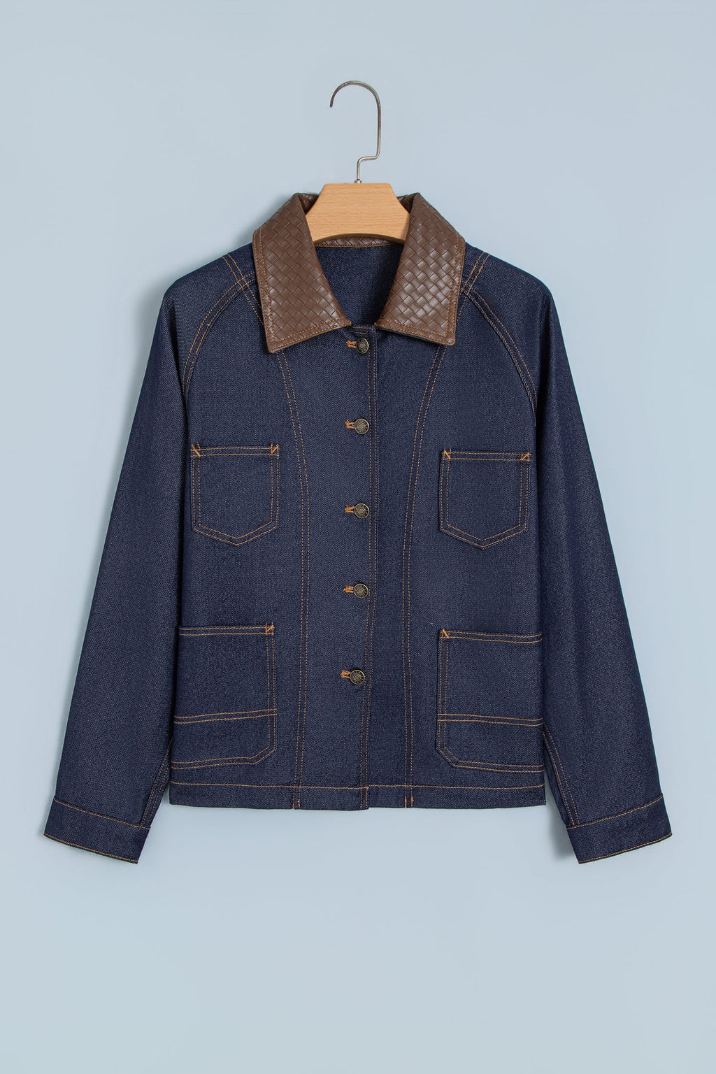 The Prescott Contrast Collar Denim Jacket