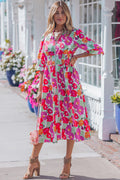The Lottie Floral Zip-Up Dress