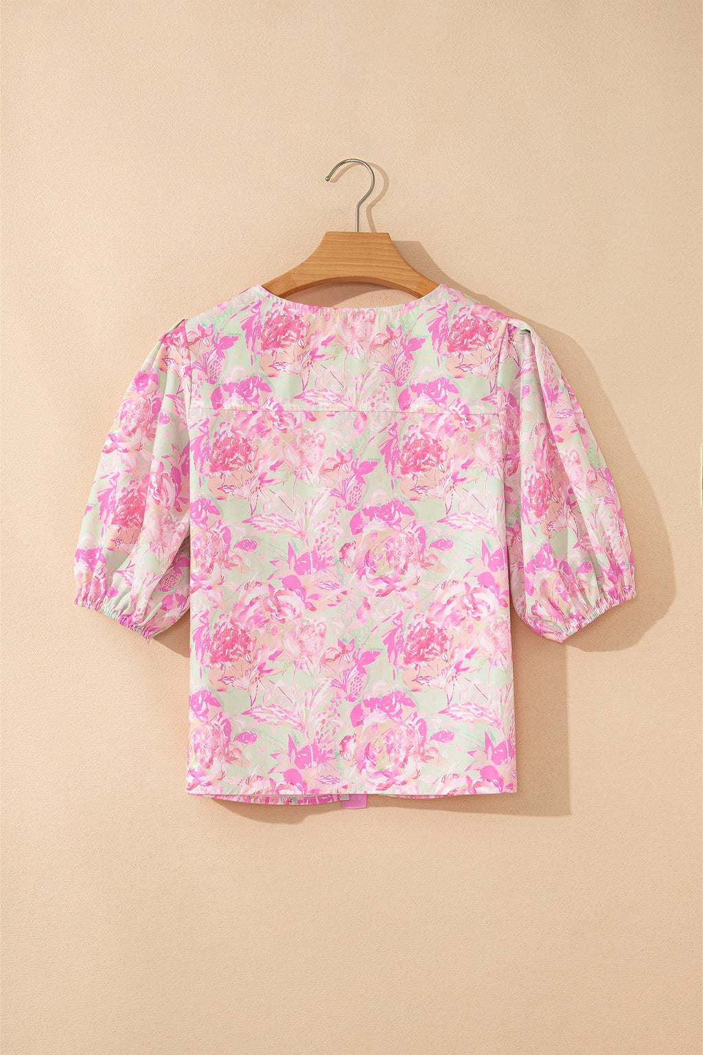 The Madelyn Floral Ribbon Tie Blouse