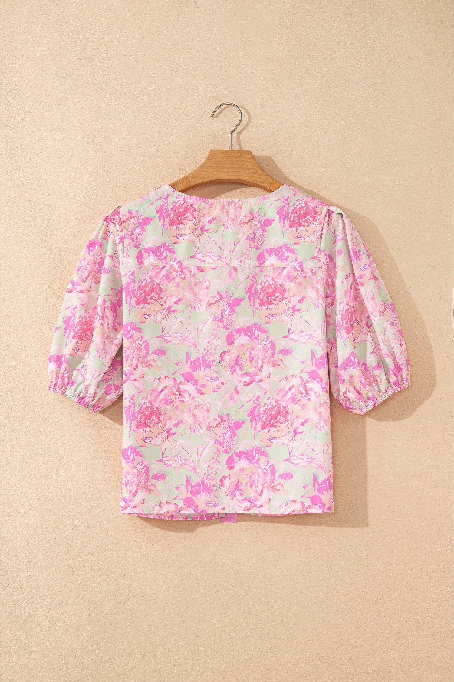 The Madelyn Floral Ribbon Tie Blouse