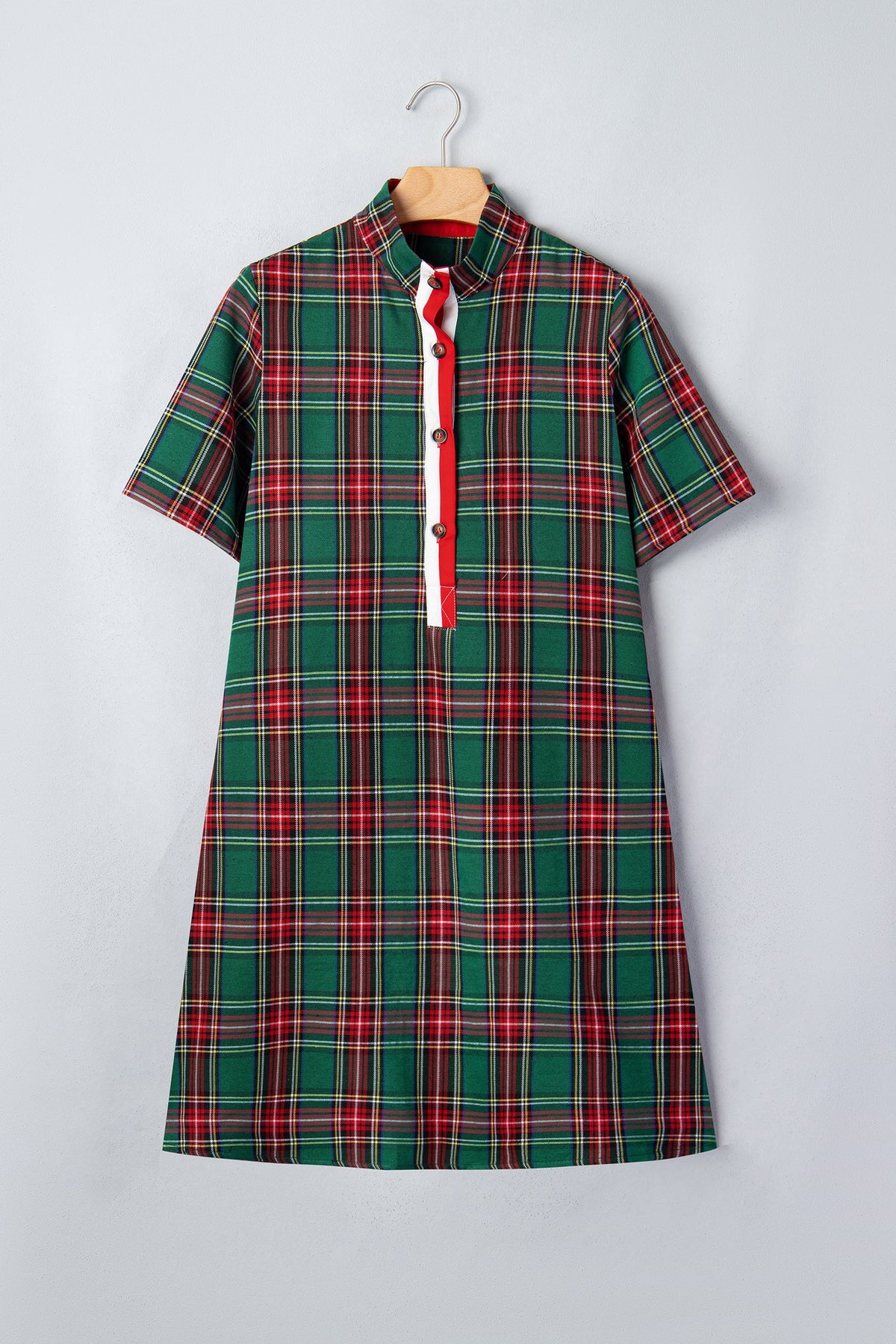 The Evergreen Joy Plaid Dress