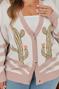 The Willa Western Cactus Cardigan Sweater