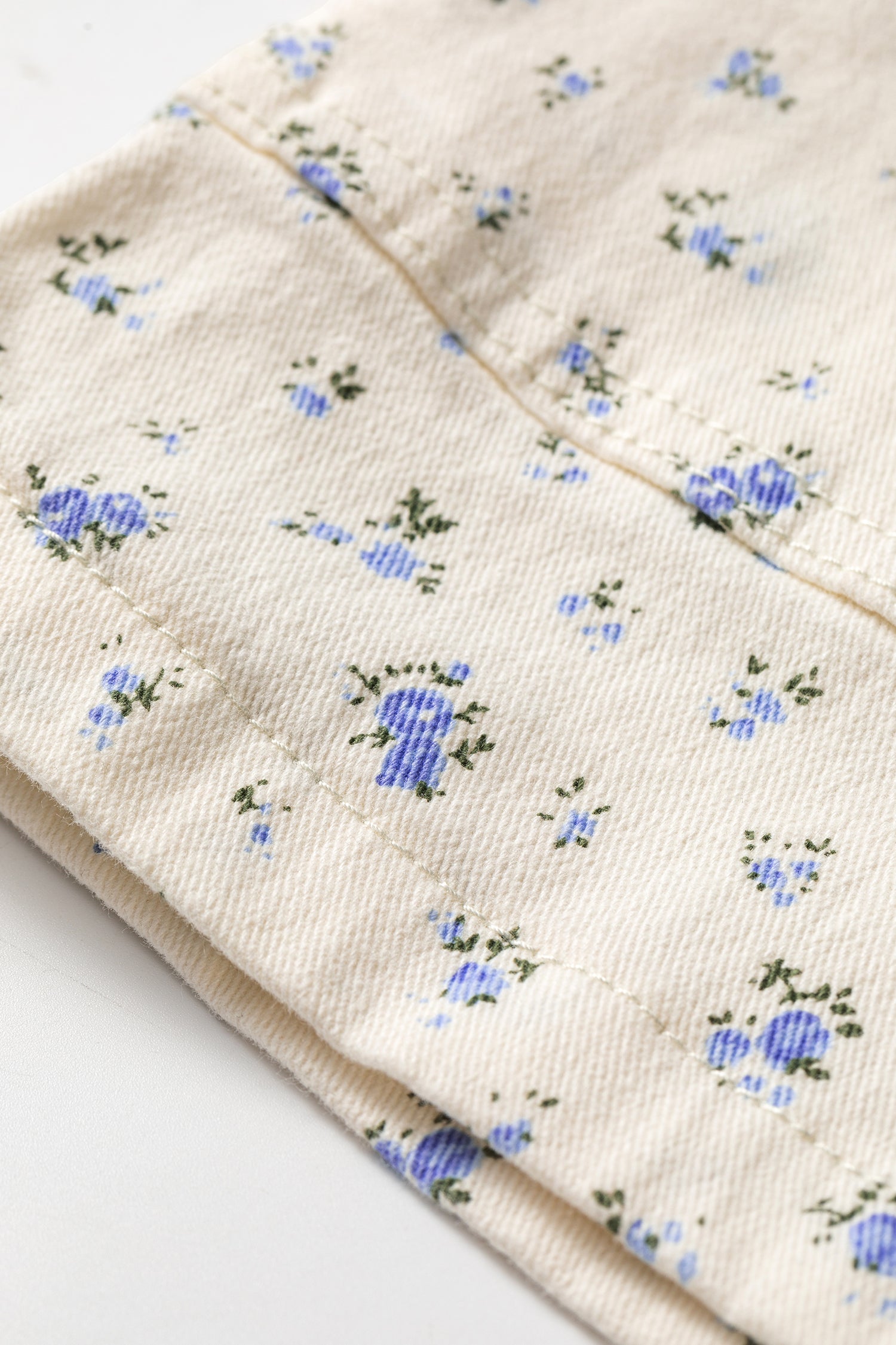 The Gracie Mae Floral Denim High Waist Shorts