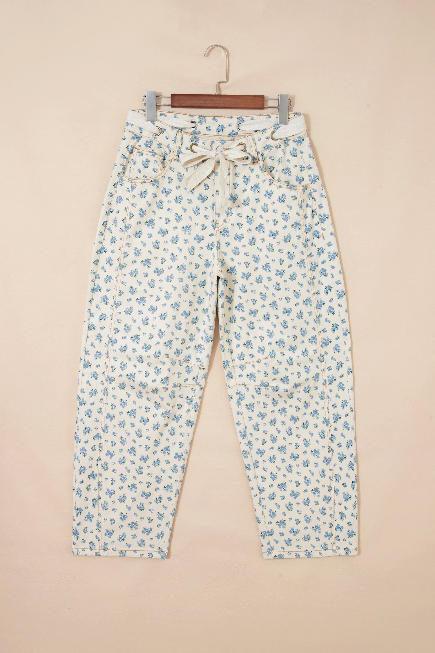 The Caroline Floral Barrel Leg Jeans