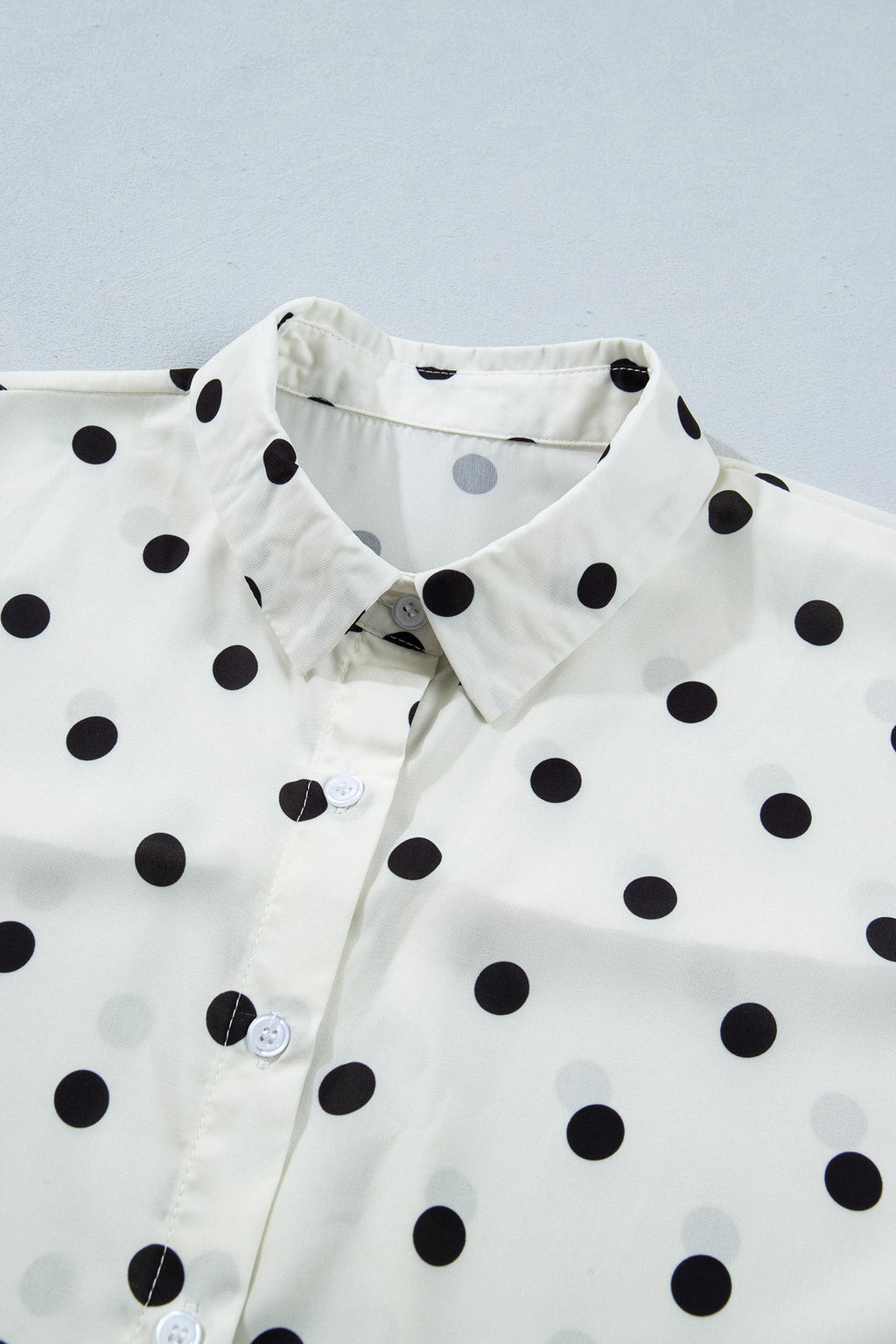 The Emma Polka Dot Buttoned Shirt