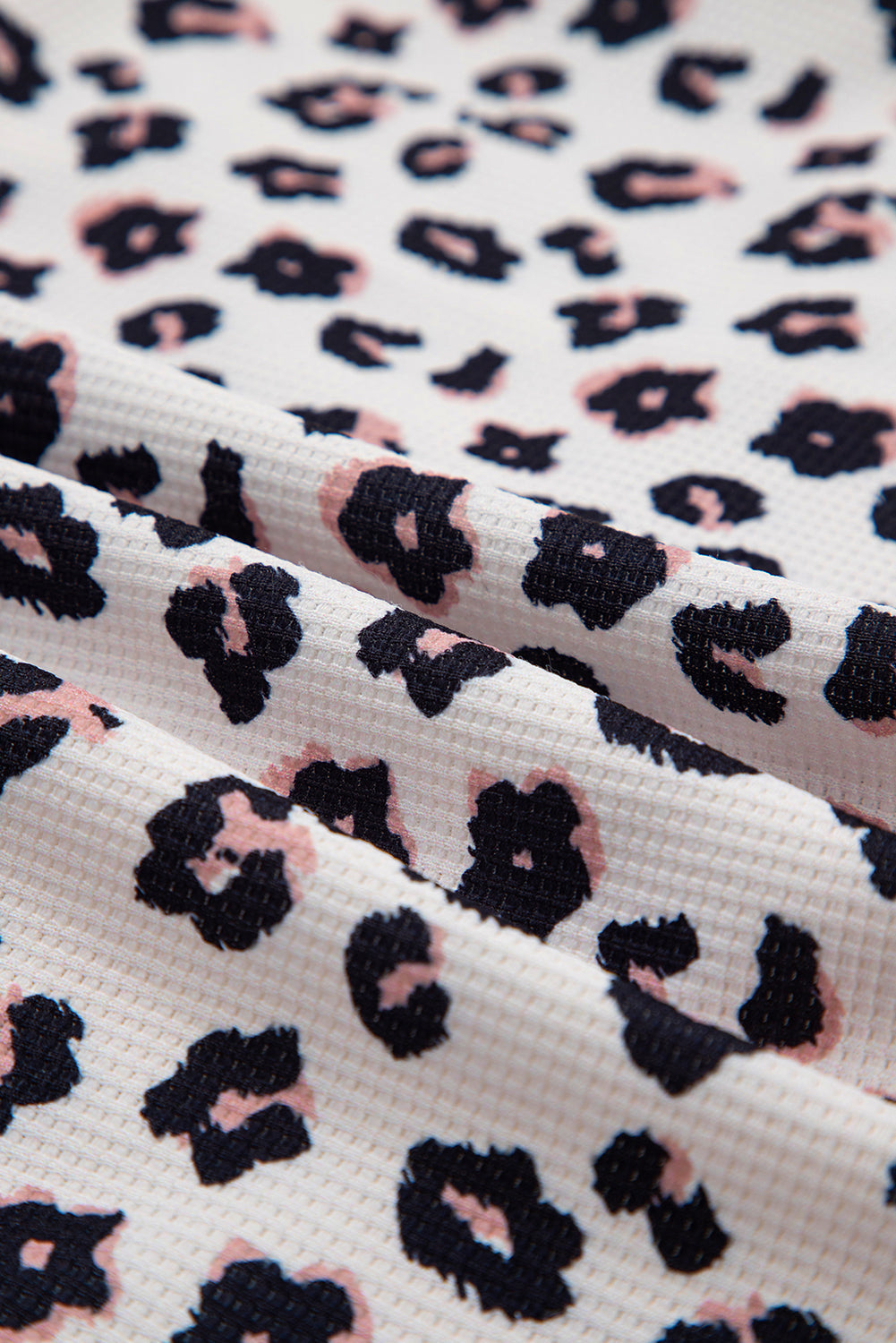 The Mable Leopard Waffle Quilted Jacket