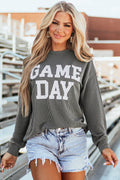 The Brynlee Game Day Textured Crewneck