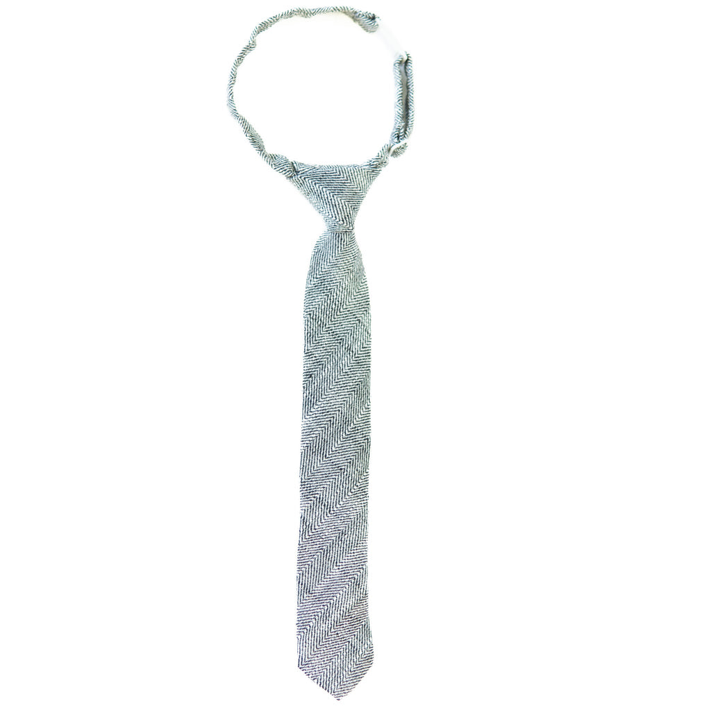 The Ebony Tweed Boys Tie