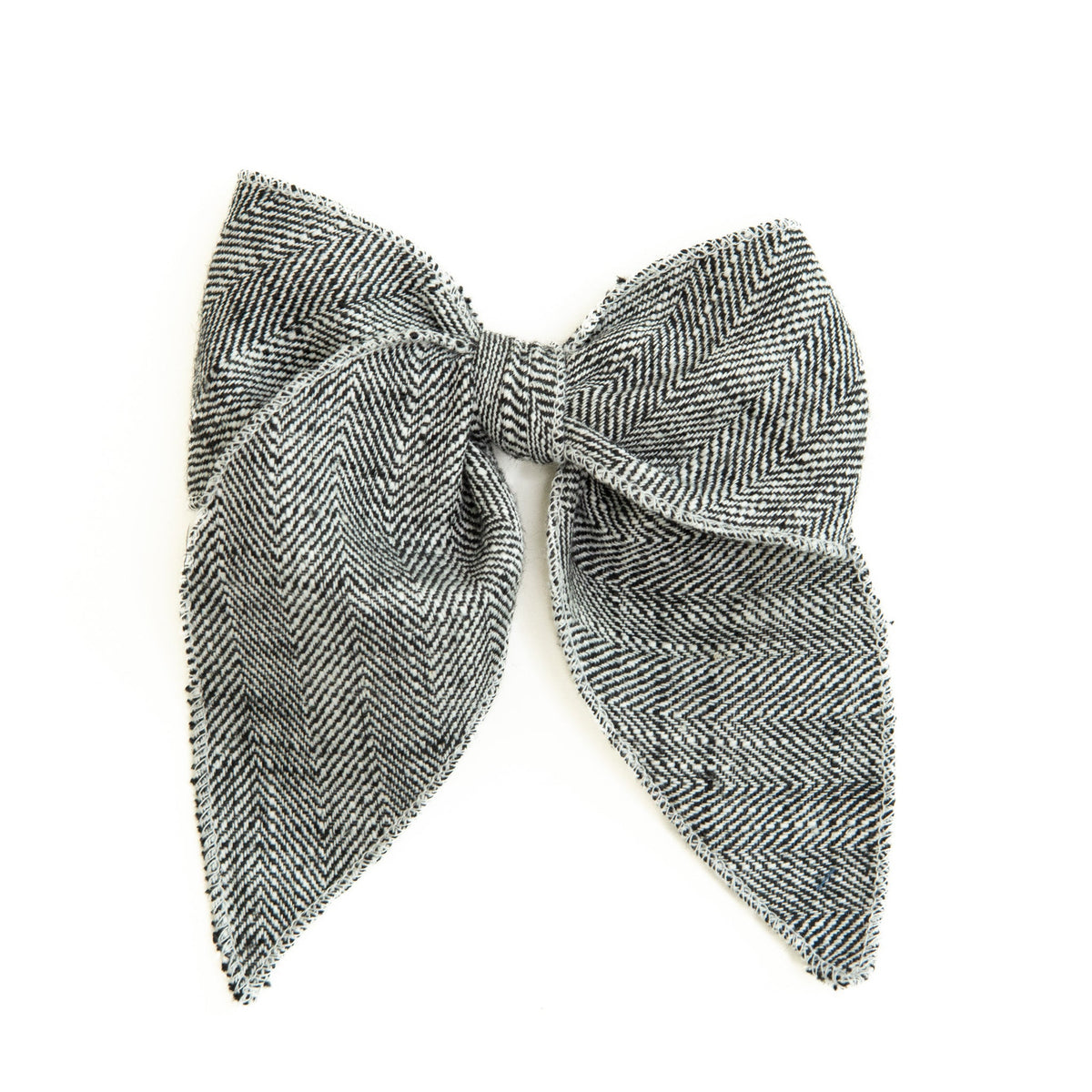 The Ebony Tweed Darling Hair Bow