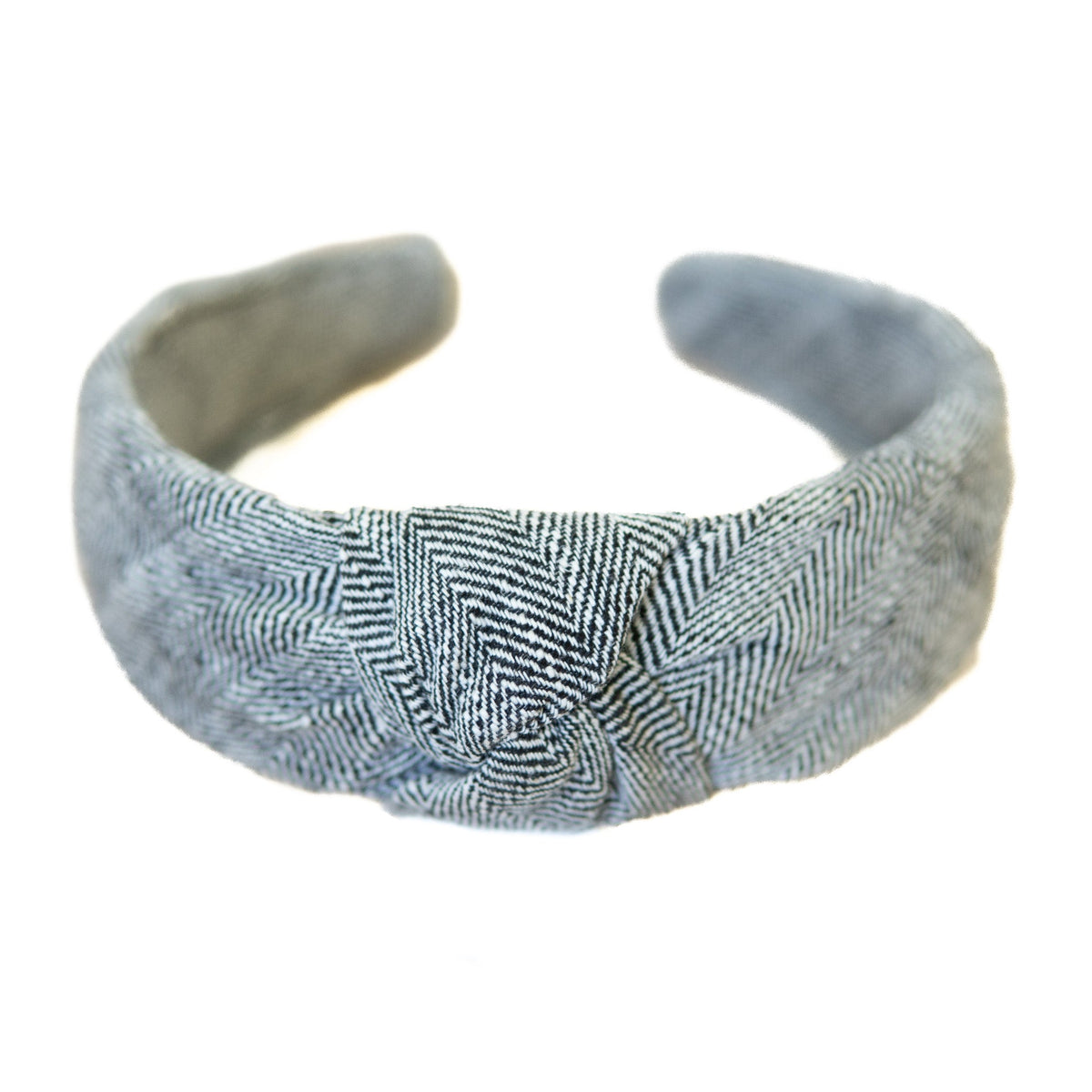 The Ebony Tweed Knotted Headband