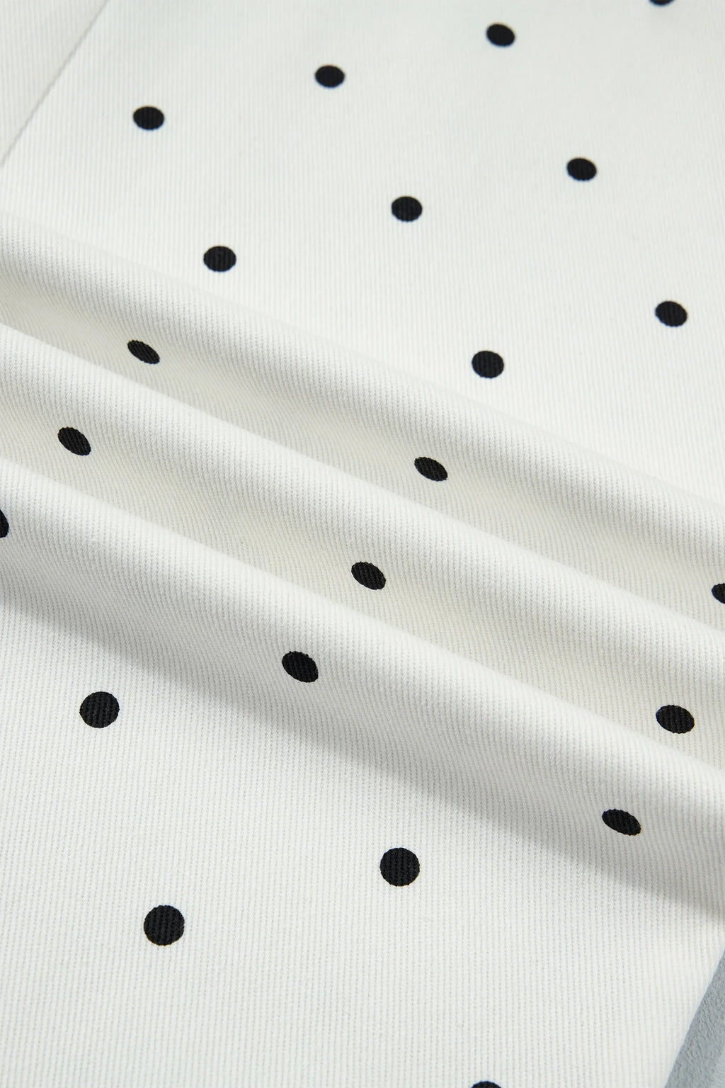 The Daisy Mae Polka Dot Denim Scalloped Pocket Pants