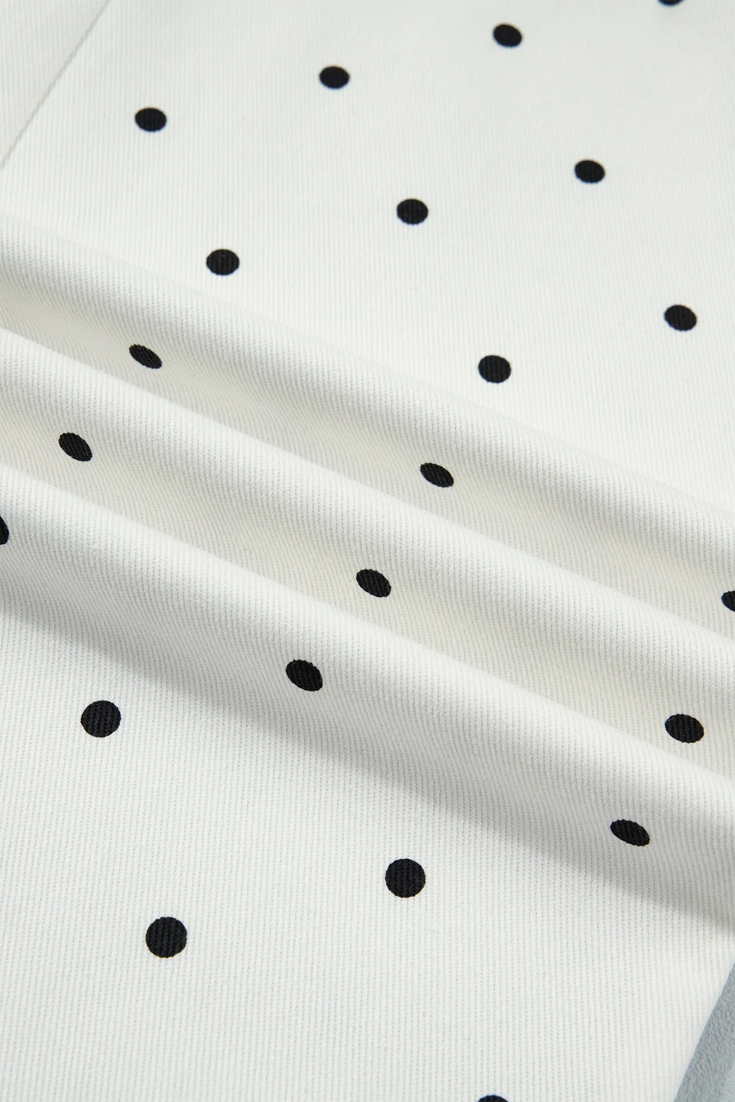 The Daisy Mae Polka Dot Denim Scalloped Pocket Pants